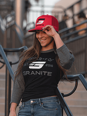 granite supplements red trucker hat